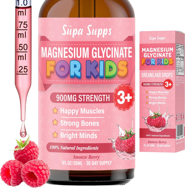 Supa Supps Kids Magnesium Glycinate - 30ml