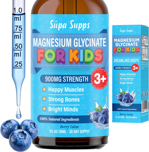 Supa Supps Kids Magnesium Glycinate - 30ml