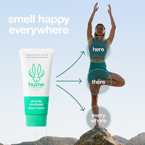 Hume Supernatural Invisible Whole Body Deodorant Balm Full Body Protection Aluminum Free
