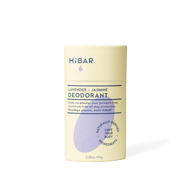 HiBAR Coconut & Vanilla Deodorant Plastic Free Aluminum Free Natural Deodorant All Day Protection