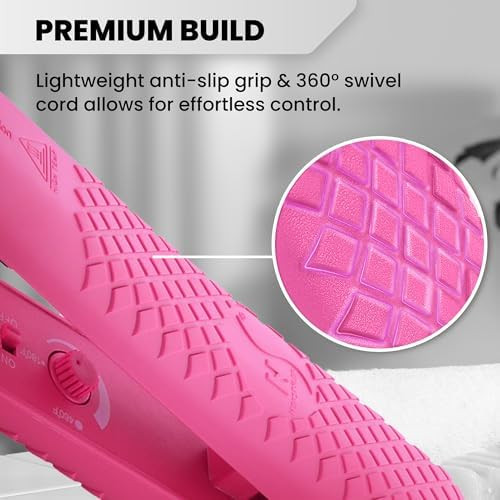 Herstyler Colorful Seasons Ceramic Flat Iron Travel Friendly 1.25 inch Dual Voltage Hair Straightener
