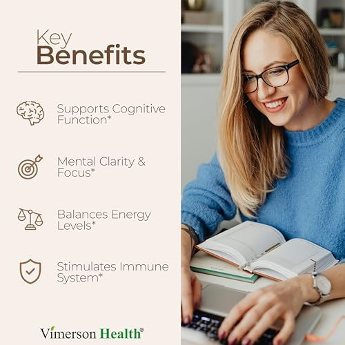 Mushroom 10x Complex with Lions Mane Extract Turkey Tail Cordyceps Reishi Shiitake Chaga & Maitake for Cognitive Support – Vegan Mushroom Supplement Blend for Natural Energy & Focus – 60 Capsules