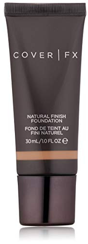 Cover FX Natural Finish Foundation: Water-based Foundation that Delivers 12-hour Coverage and Natural, Second-Skin Finish with Powerful Antioxidant Protection - 1 Fl Oz