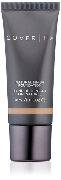 Cover FX Natural Finish Foundation: Water-based Foundation that Delivers 12-hour Coverage and Natural, Second-Skin Finish with Powerful Antioxidant Protection - 1 Fl Oz