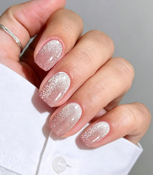 JMEOWIO Cat Eye Semi Cured Gel Strips Wraps Nail Art Sticker