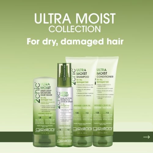 Giovanni 2Chic Ultra Moist Avocado & Olive Oil Shampoo and Conditioner Set