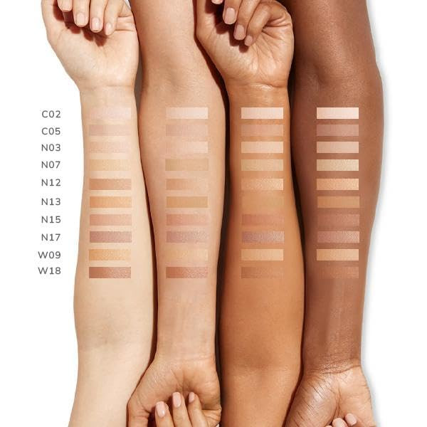 FARMASi Air Glow Foundation Lightweight Liquid Formula with Hyaluronic Acid for Dewy Natural Looking Radiance  Buildable Coverage Non Comedogenic 1 fl oz N13