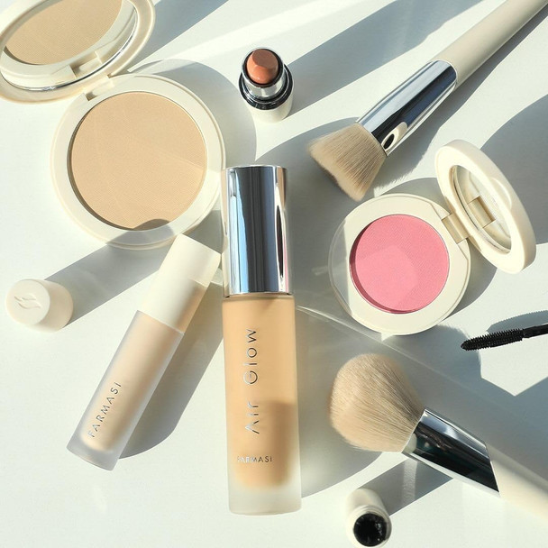 FARMASi Air Glow Foundation Lightweight Liquid Formula with Hyaluronic Acid for Dewy Natural Looking Radiance  Buildable Coverage Non Comedogenic 1 fl oz N13