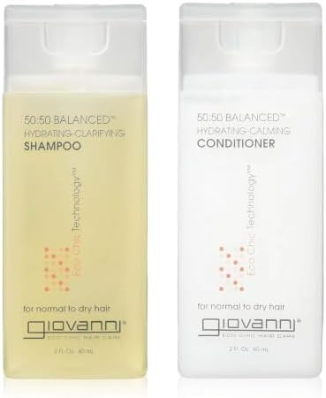 GIOVANNI Eco Chic Travel Size Hydrating Shampoo & Conditioner Set