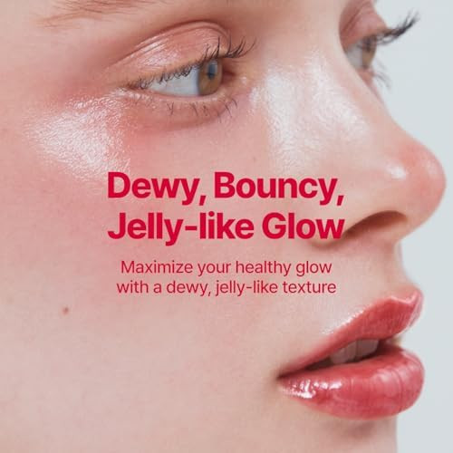 fwee Glowy Jelly Pot + Keychain SET Dewy Jelly Lip and Blush Color Tinted Glow Jelly Balm Dewy Buildable Finish