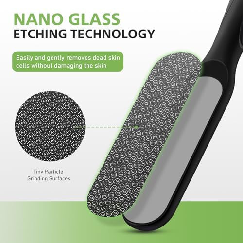 BALUCA Hard Skin Remover Nano Glass Foot File - Foot Callus Remover, Durable Foot Scrubber, Dead Skin Remover, Hygienic Pedicure Tool, Long Lasting Foot Buffer, Soft Smooth Feet