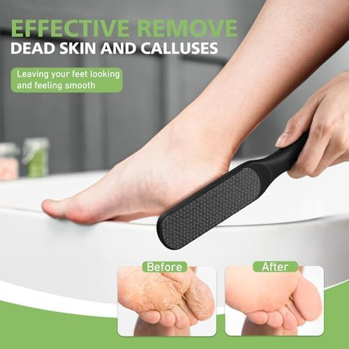 BALUCA Hard Skin Remover Nano Glass Foot File - Foot Callus Remover, Durable Foot Scrubber, Dead Skin Remover, Hygienic Pedicure Tool, Long Lasting Foot Buffer, Soft Smooth Feet