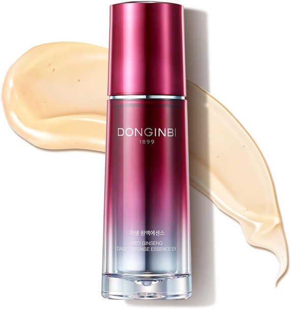 Donginbi Red Ginseng Daily Defense Essence | Korean Skin Care | Ginseng Serum | Skin Barrier Repair for Dry Skin | Hydrating & Smoothing Facial Care | Korean Red Ginseng Essence for Women