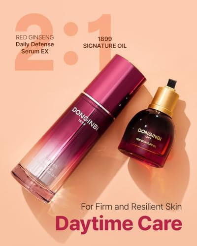 Donginbi Red Ginseng Daily Defense Essence | Korean Skin Care | Ginseng Serum | Skin Barrier Repair for Dry Skin | Hydrating & Smoothing Facial Care | Korean Red Ginseng Essence for Women