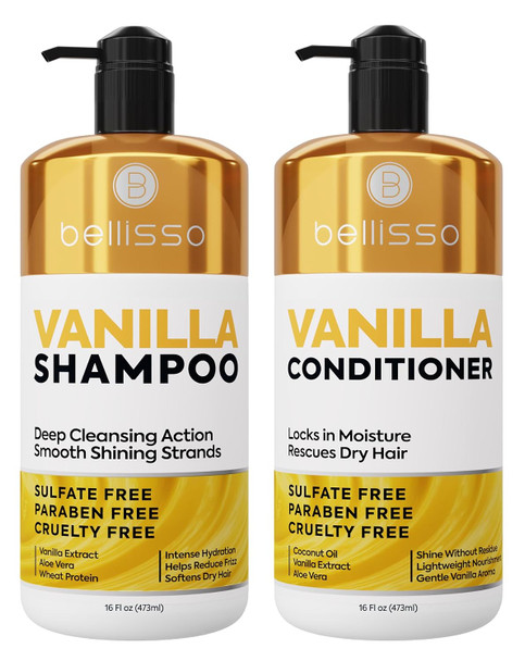 BELLISSO Shampoo and Conditioner Set - 16 fl oz