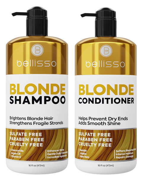 BELLISSO Shampoo and Conditioner Set - 16 fl oz