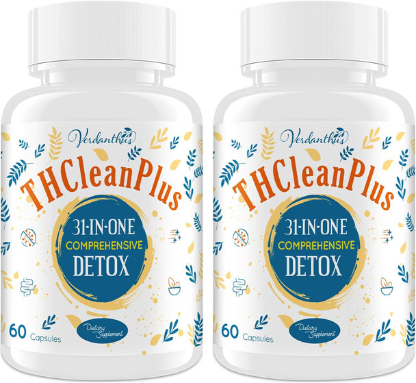 Verdanthus 3-1 in ONE Detox and Liver Cleanser Fast Detox  Full Body Detox Toxins Cleaner for Liver Kidney Natural Herbal Formula Support Immune  and Mood  Capsules