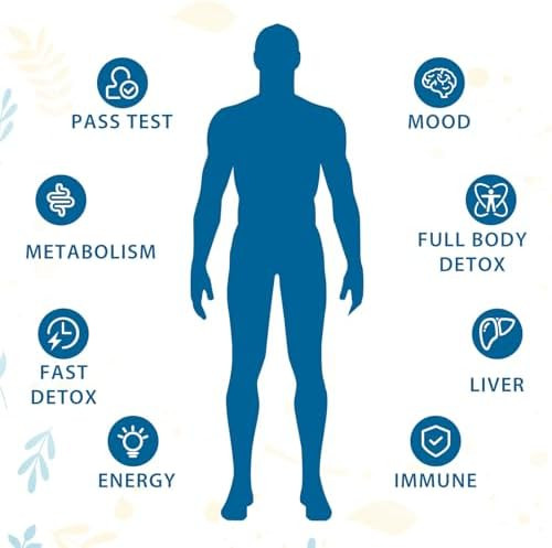 Verdanthus 3-1 in ONE Detox and Liver Cleanser Fast Detox  Full Body Detox Toxins Cleaner for Liver Kidney Natural Herbal Formula Support Immune  and Mood  Capsules
