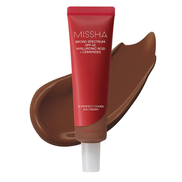 MISSHA M Perfect Cover BB Cream, SPF 42 PA+++ 1.69 oz | Light skin with cool undertones; tinted moisturizer for face, buildable coverage, smooth natural finish, daily wear