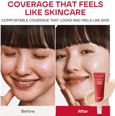 MISSHA M Perfect Cover BB Cream, SPF 42 PA+++ 1.69 oz | Light skin with cool undertones; tinted moisturizer for face, buildable coverage, smooth natural finish, daily wear
