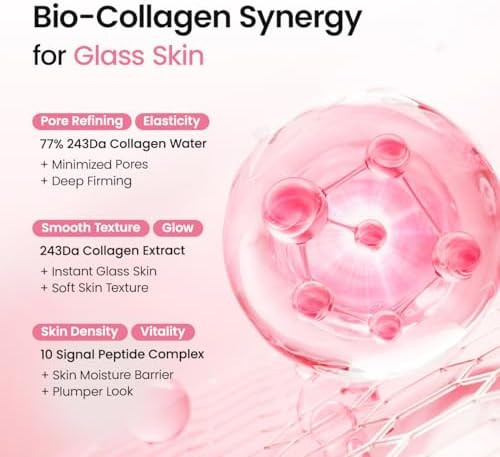 BIODANCE Collagen Peptides Jelly Serum Mist Hydrating Face Mist Plumping Anti Aging Face Spray Sprayable Hydroge Travel Essentials and Self Care Gifts for Women Korean Skin Care 1.69 fl.oz