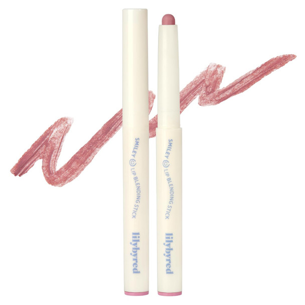 lilybyred Smiley Lip Blending Stick | Korean 3-in-1 Lip Liner, Natural Lip Contour & Definition, Velvety Matte Finish, Soft Blur Effect, Smooth Glide, Easy to Blend, 0.028 oz (06 Chuckle with me)