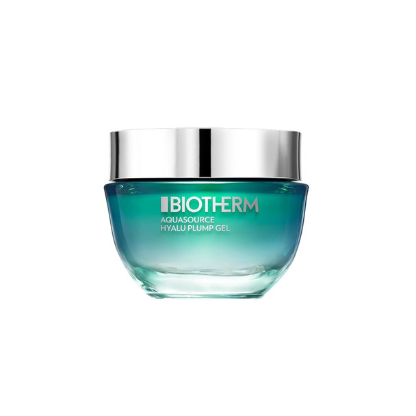 Biotherm Aquasource Hyalu Plump Gel For Normal To Oily Skin. With plumping Hyaluronic Acid And Regenerating Biotech Plankton For Visibly Plumper And Glowing Skin