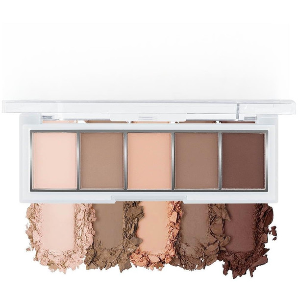 KYDA 12 Colors Tropical Coconuts Eyeshadow Palette, Summer Beach Neutral Brown Grey Pink Eyeshadow, Shimmer Pearl Glow Eye Shadow, Smooth Blendable Powder Eyes Shadow, Summer Eyes Makeup
