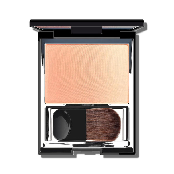 KYDA Pink Shimmer Blush, Gradient Cherry Blossom Pink Color, Micro-fine Pearl Powder Blush, Soft Buildable Cheek Color, Lightweight Smooth, Multiuse Blusher Makeup Compact