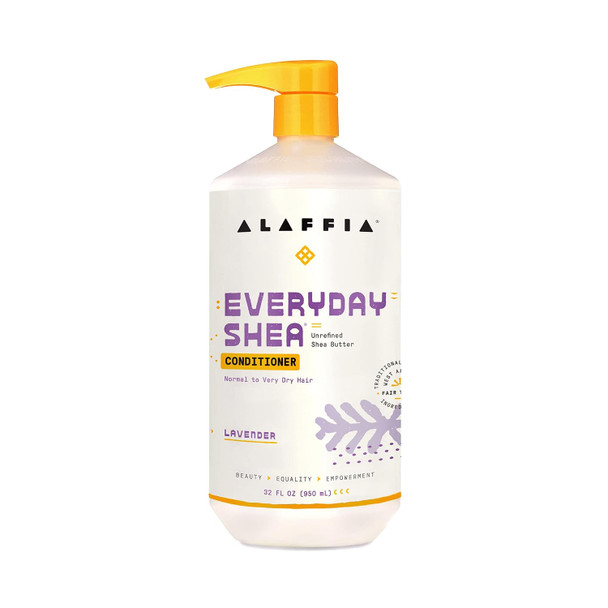 Alaffia Conditioner Vanilla Mint – EveryDay Shea Sulfate-Free Conditioner with Shea Butter and Coconut Oil 32 Oz Ea