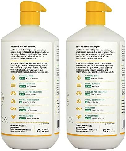 Alaffia Conditioner Vanilla Mint – EveryDay Shea Sulfate-Free Conditioner with Shea Butter and Coconut Oil 32 Oz Ea