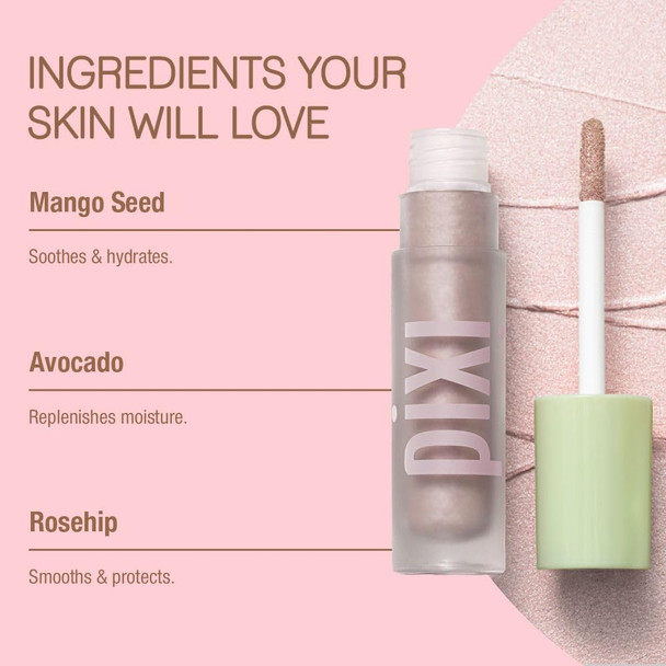 Pixi EyeLift Max Liquid EyeShadow | Long-Wearing, Crease-Free Color | Luminous & Soft-Focus Finish | With Avocado, Rosehip & Mango Seeds Extracts | 0.12 oz/3.4 g