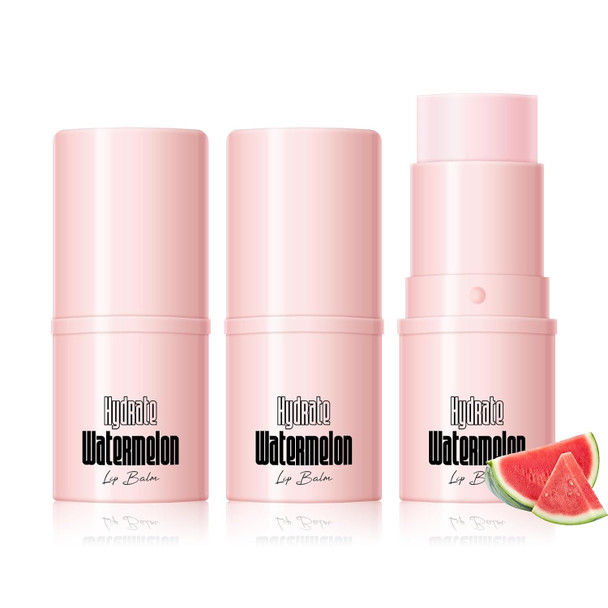KYDA 3 Pcs Aloe Vera Lip Balm, Deep Hydrating Lip Balm, Reduce Fine Lines, Daily Lip Moisturizer for Dry Cracked Lips, with Real Aloe Vera, Colorless Finish