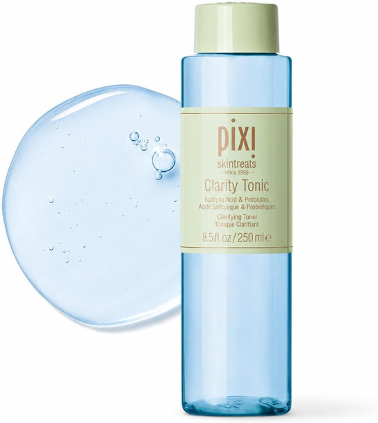 Pixi Beauty Clarity Tonic, AHA & BHA Toner | Minimize Pores, Promote A Clearer, Healthier Complexion