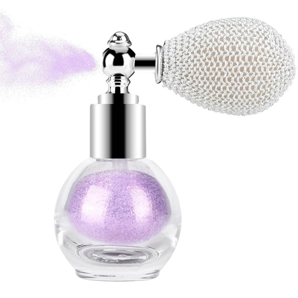 KYDA Champagne Body Glitter Spray, Shimmer Loose Powder Spray | Sparkling Powder Cosmetic Shimmer Makeup for Hair Body Face Clothes Nail Art Craft Design Easter Christmas Halloween Crafts