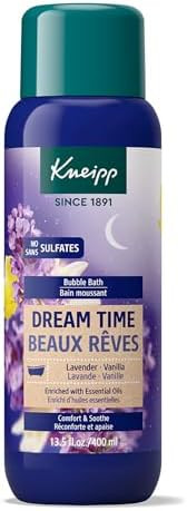 Kneipp Dream Time Lavender & Vanilla Aromatherapy Bubble Bath - Good for Unwinding Before Bed - Vegan - Sulfate Free - 13.5 fl oz - Up to Eight Baths
