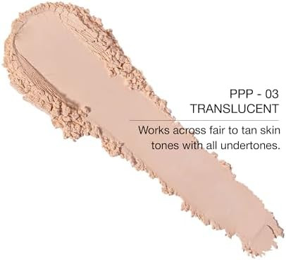 KimChi Chic Beauty Puff Puff Pass Set & Bake Loose Setting Powder Makeup | Face Powder with Rice & Vitamin E, Matte Airbrush Finish, Oil Control with Fluffy Powder Puff, 03 Translucent