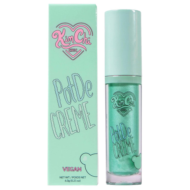 Kimchi Chic Beauty PotDe Crème Cream Eyeshadow, Liquid Shimmery Metallic | Smudge-Proof, Quick-Drying, Long-Lasting Face & Body Cream Shadow with Doe-Foot Applicator, Pure Bronze