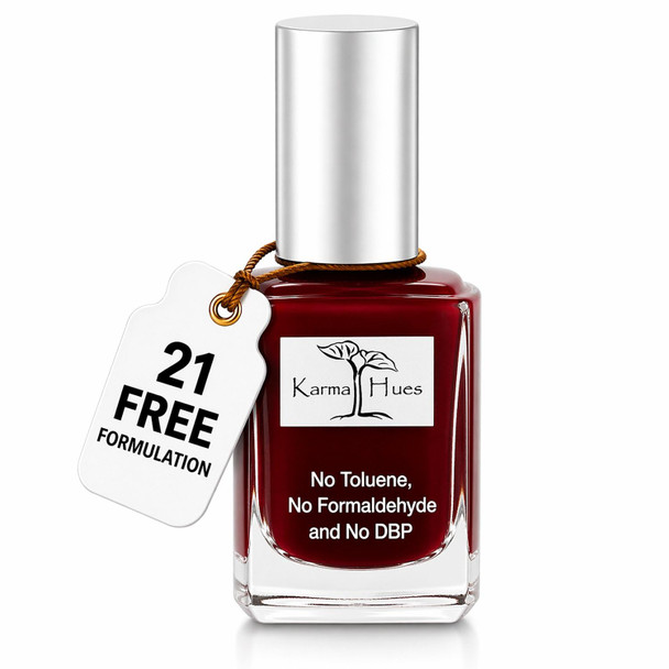 Karma Organic Natural Non toxic Nail polish - Vegan and Cruelty Free Nail Paint for Nail Art - Fast Drying Nail Polish for Women - Long Lasting Nail Polish
