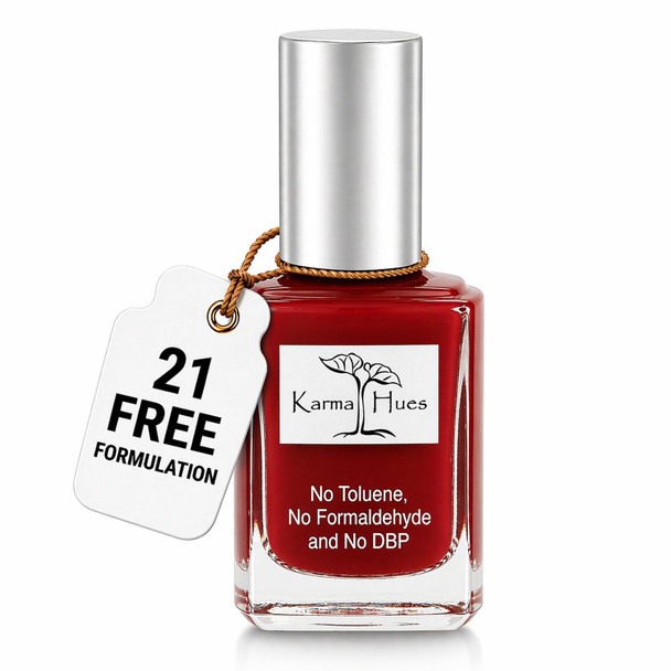 Karma Organic Natural Non toxic Nail polish - Vegan and Cruelty Free Nail Paint for Nail Art - Fast Drying Nail Polish for Women - Long Lasting Nail Polish