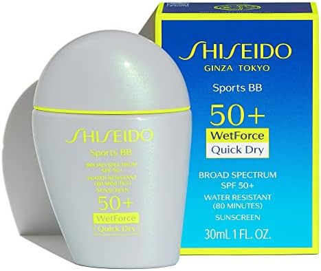 Shiseido Sports BB Cream SPF 50+ Sunscreen - 30 mL - Quick-Dry, Non-Sticky Formula for Natural, All Day Finish - Perspiration, Water & Transfer Resistant - Non-Comedogenic