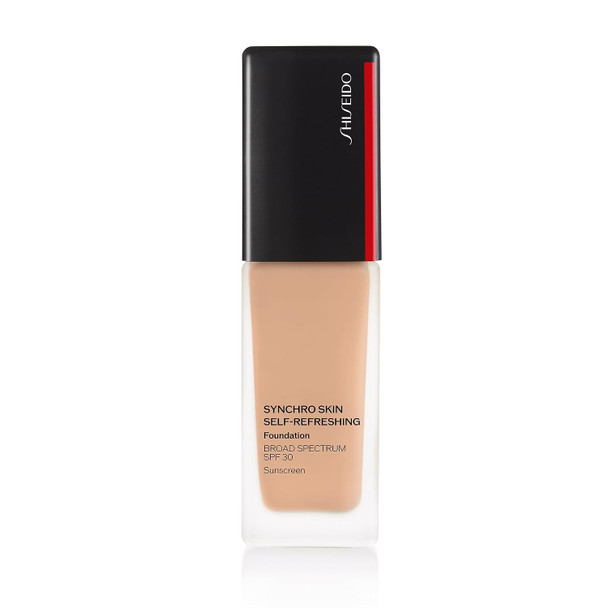 Shiseido Synchro Skin Self-Refreshing Foundation SPF 30 - Buildable Coverage - Natural Finish, 24-Hour Wear - Water Resistant & Non-Comedogenic