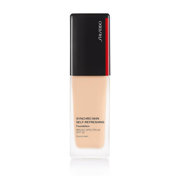 Shiseido Synchro Skin Self-Refreshing Foundation SPF 30 - Buildable Coverage - Natural Finish, 24-Hour Wear - Water Resistant & Non-Comedogenic