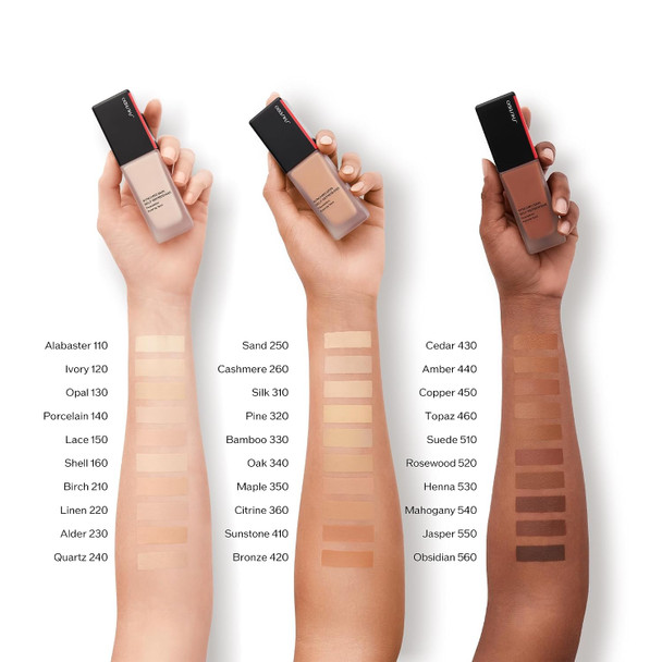 Shiseido Synchro Skin Self-Refreshing Foundation SPF 30 - Buildable Coverage - Natural Finish, 24-Hour Wear - Water Resistant & Non-Comedogenic