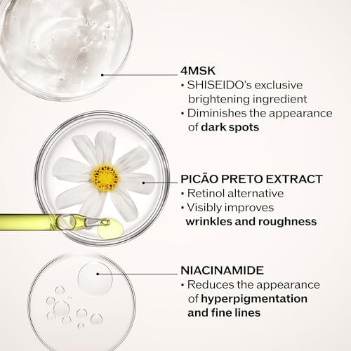 Shiseido Benefiance Dark Spot and Wrinkle Smoothing Face Serum - Visibly Improves Dark Spots & Wrinkles with Niacinamide & Plant-Based Retinol - 8HR Hydration - Non-Comedogenic, All Skin Types