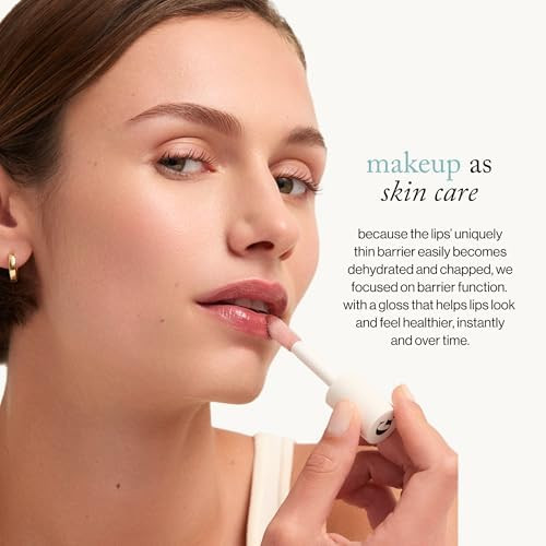 goop Beauty Hydra Barrier Gel Gloss Hydrating Lip Gloss to Moisturize and  Plump Lips Hyaluronic Acid and Vitamin E  0.13 oz