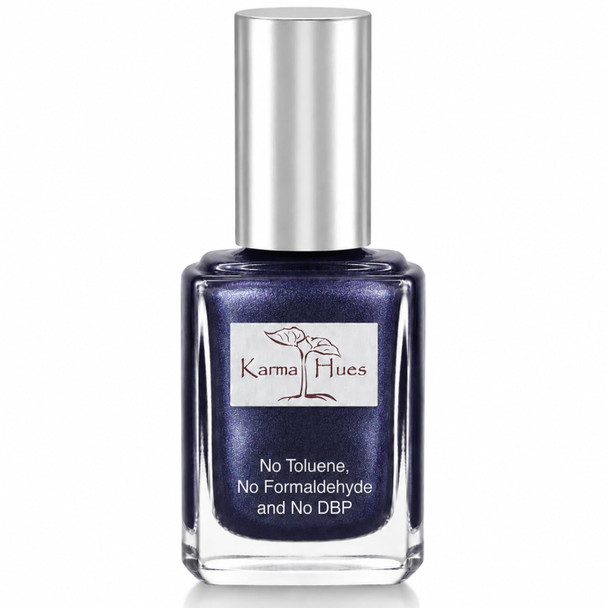 Karma Organic Natural Nail Polish-Non-Toxic Nail Art, Vegan and Cruelty-Free Nail Paint (LITTLE BLUE BOX)