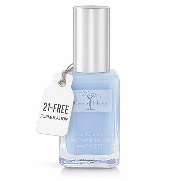 Karma Organic Natural Nail Polish-Non-Toxic Nail Art, Vegan and Cruelty-Free Nail Paint (LITTLE BLUE BOX)