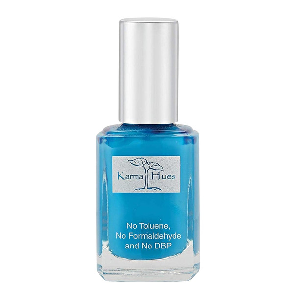 Karma Organic Natural Nail Polish-Non-Toxic Nail Art, Vegan and Cruelty-Free Nail Paint (LITTLE BLUE BOX)