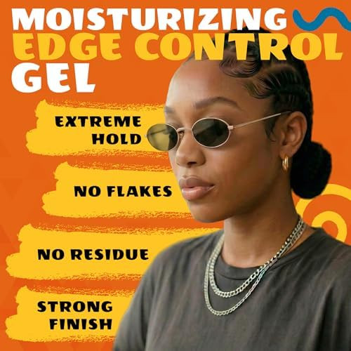 AllDay Locks Edge Gel Extreme Hold Maximum Control and Braiding  Natural Edge Lock and Fixer Sleek Moisturizing Formula No Frizz Flakes Grease